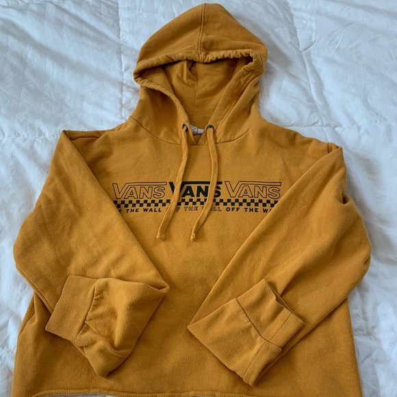 mustard yellow vans hoodie